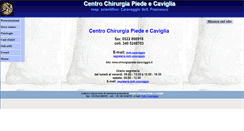 Desktop Screenshot of chirurgiapiede-caravaggio.it